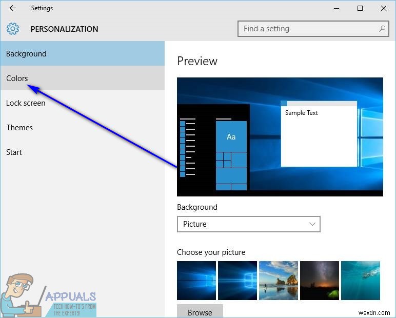 Cách thay đổi màu Taskbar trên Windows