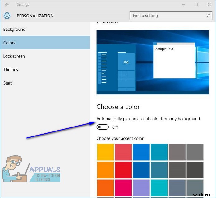 Cách thay đổi màu Taskbar trên Windows