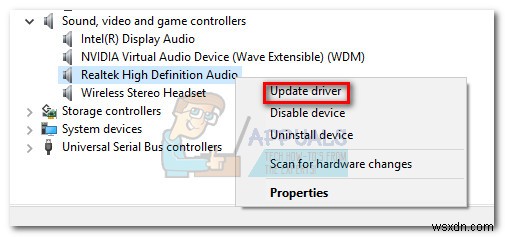 Sửa lỗi: Audio Enhancements Problem (Vấn đề tăng cường âm thanh)