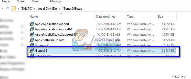 Sửa lỗi: Apple Application Support was not found (Không tìm thấy Apple Application Support)