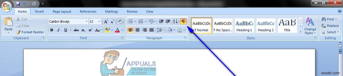 Cách ẩn ký hiệu đoạn văn (Paragraph Symbols) trong Microsoft Word