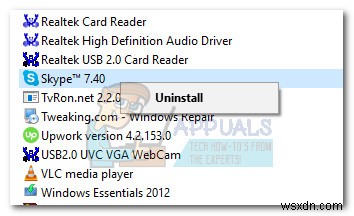 Khắc phục: Skype báo Not enough storage is available to process this command (Không đủ bộ nhớ để xử lý lệnh)