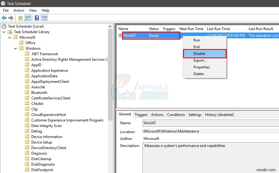Khắc phục: Lỗi Windows System Assessment Tool (winsat.exe) has stopped working