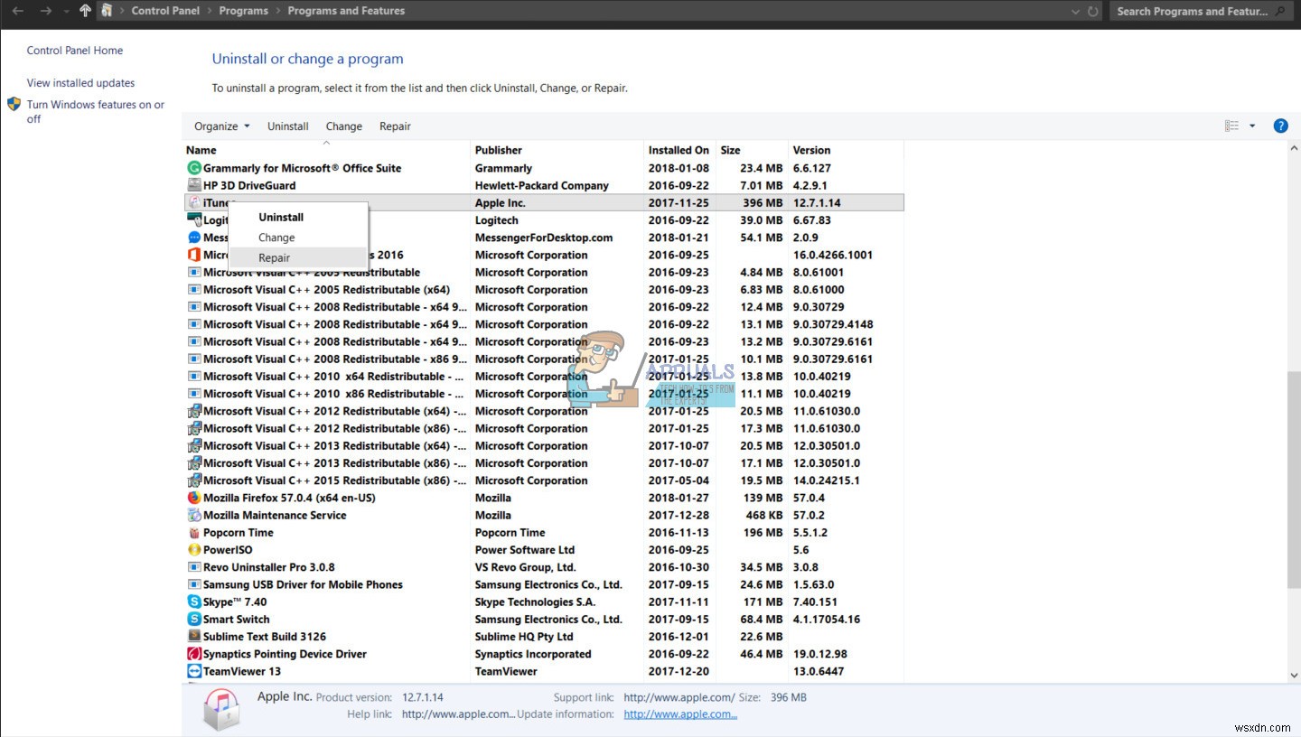 Khắc phục: iTunes không mở được trên Windows 10