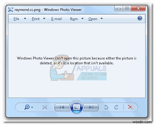 Sửa lỗi: Windows Photo Viewer không thể mở hình ảnh này