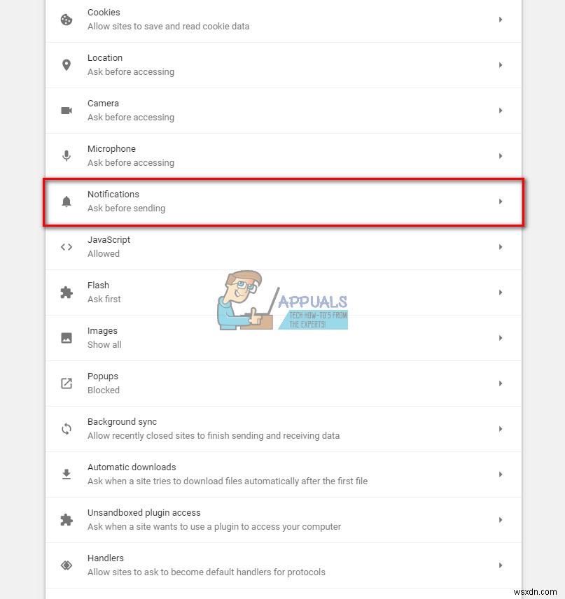 Cách tắt thông báo Facebook trên Google Chrome