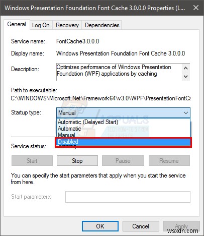 Khắc phục lỗi PresentationFontCache.exe chiếm CPU/Bộ nhớ cao