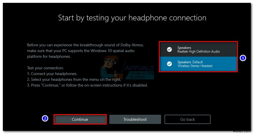 Cách thiết lập Dolby Atmos Spatial Sound trên Windows 10