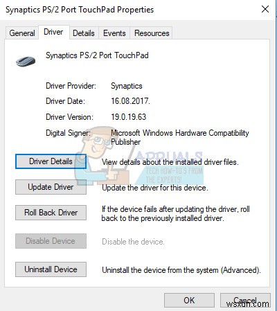 Khắc phục: Cập nhật Windows 10 xóa driver Touchpad Asus