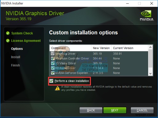 Khắc phục:  Bạn không đang sử dụng màn hình kết nối với GPU NVIDIA 