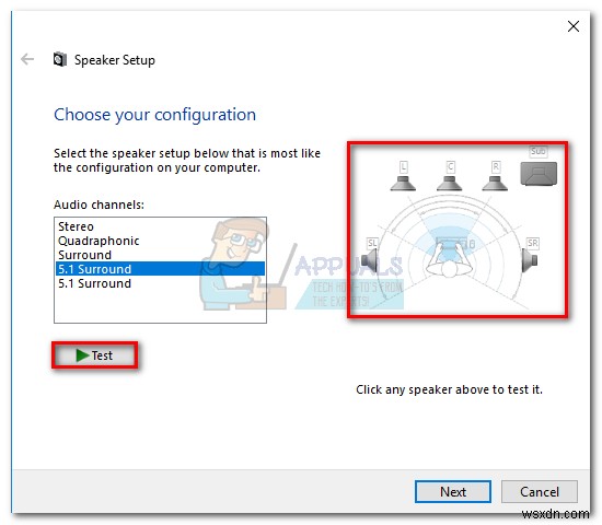 Cách cấu hình và kiểm tra âm thanh 5.1 Surround Sound trên Windows 10