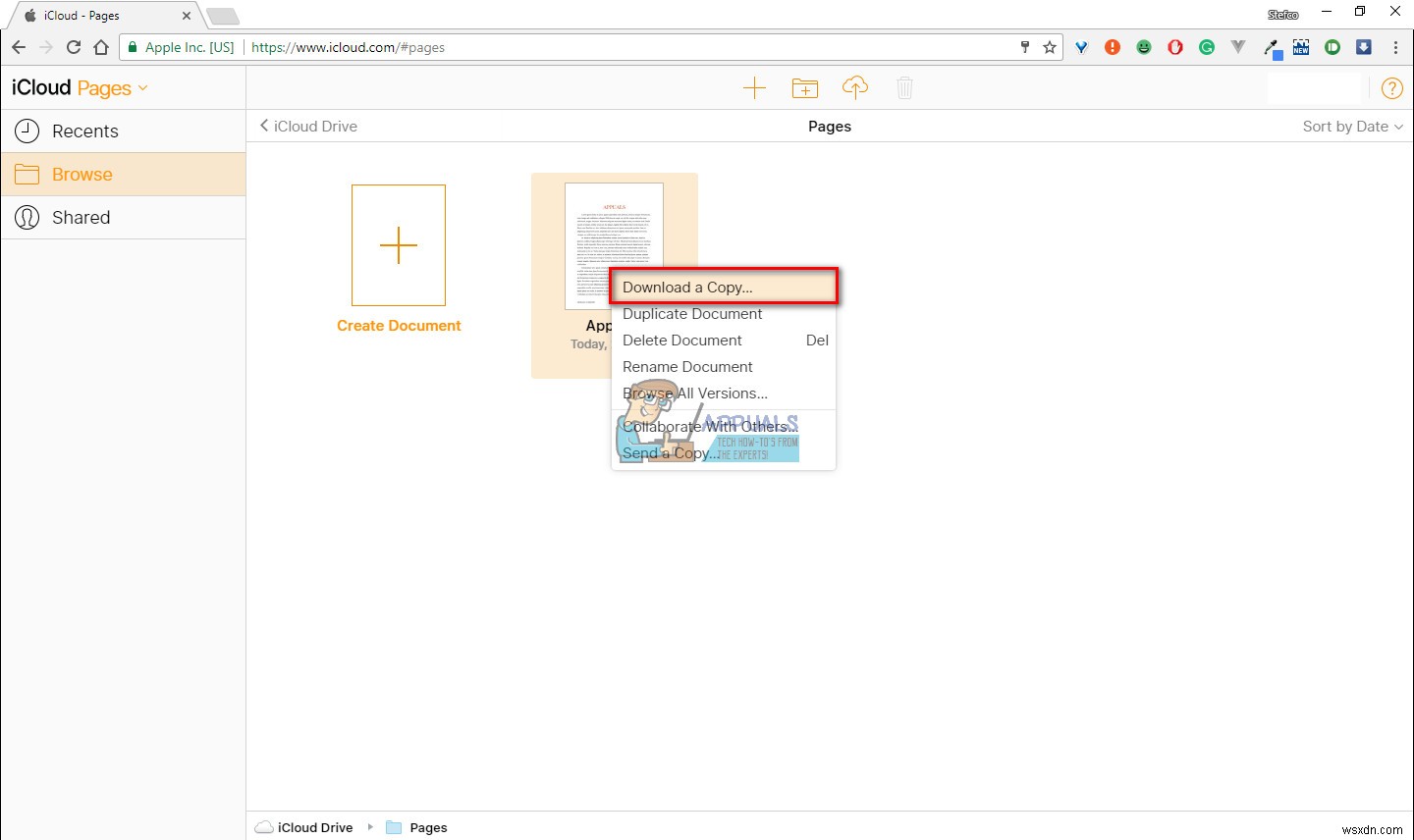 Cách mở file đuôi .pages trên máy tính Windows