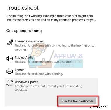 Khắc phục: Windows 10 Update 1709 không cài đặt được