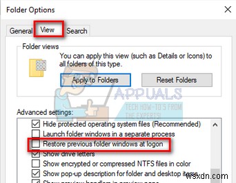 Khắc phục: Ứng dụng tự mở lại khi Shutdown/Restart sau cập nhật 1709