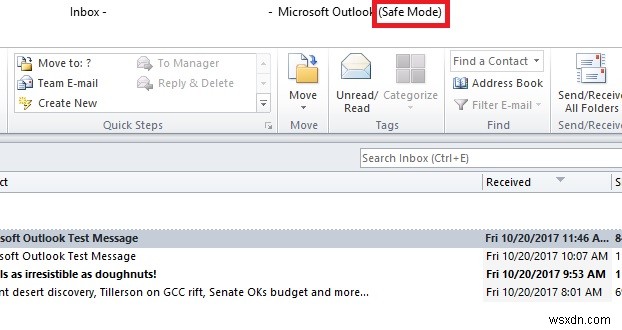 Cách khắc phục Outlook 2007, 2010, 2013, 2016 khởi động ở Chế độ An toàn (Safe Mode)