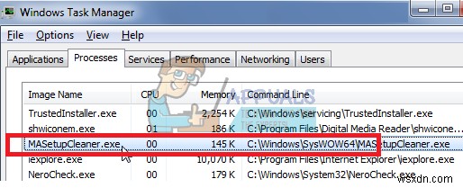 Cách xóa MASetupCleaner.exe của Samsung Kies