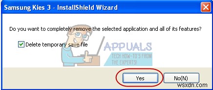 Cách xóa MASetupCleaner.exe của Samsung Kies