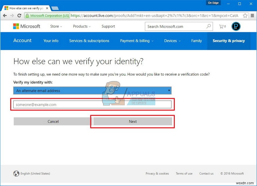 Sửa lỗi: Hoạt động đăng nhập bất thường tài khoản Microsoft