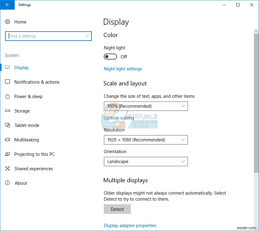 Sửa lỗi: Màn hình thứ hai không được phát hiện (Second Monitor Not Detected)