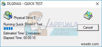 Sửa lỗi: Hard Drive DST Short Test Failed (Mã lỗi 2000-0151)