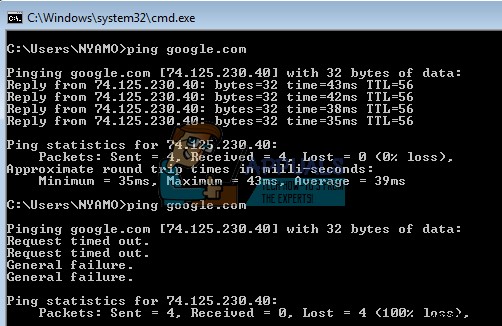 Khắc phục lỗi DHCP is not enabled for WiFi - WiFi kết nối nhưng không có internet