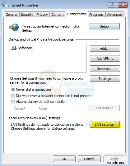 Khắc phục lỗi DHCP is not enabled for WiFi - WiFi kết nối nhưng không có internet