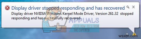 Khắc phục lỗi NVIDIA Kernel Mode Driver Crash (Driver stopped responding)