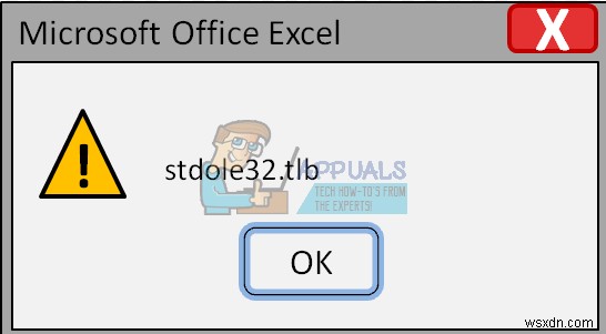 Khắc phục lỗi Microsoft Excel 2007:  stdole32.tlb 
