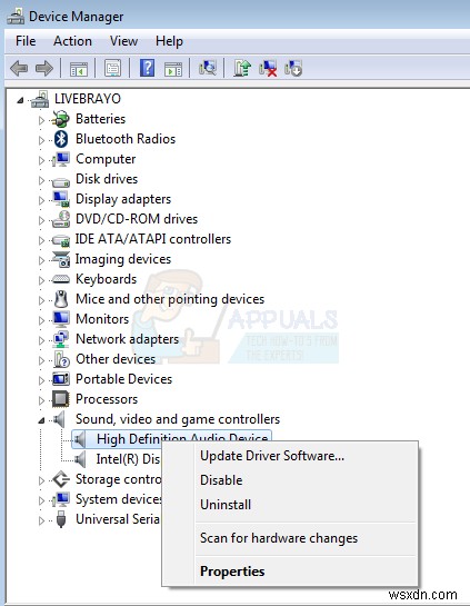 Khắc phục lỗi loa laptop không phát tiếng (chỉ nghe được qua tai nghe)