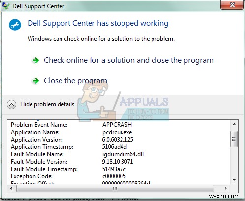 Cách sửa lỗi Dell Support Center ngừng hoạt động