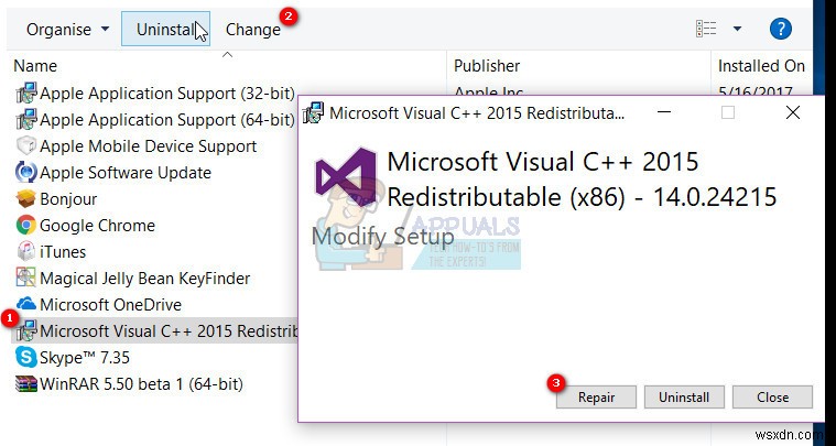 Khắc phục lỗi Microsoft Visual C++ Runtime Library trên Windows 10
