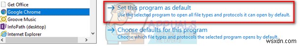 Khắc phục: Không thể đặt Chrome làm trình duyệt mặc định trên Windows 10