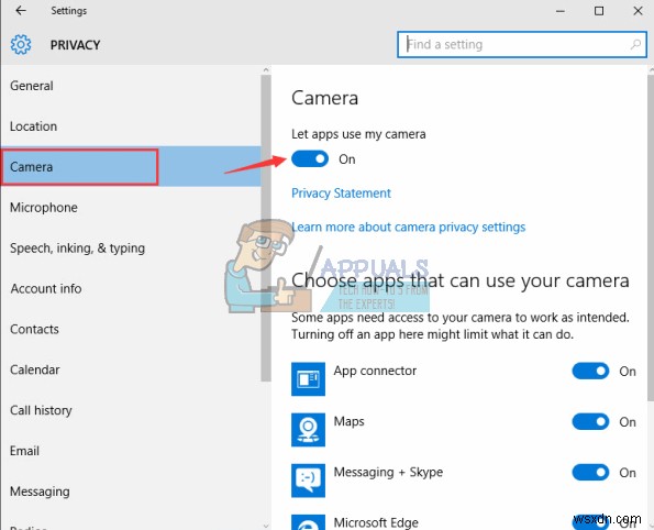 Sửa lỗi:  We Can t Find Your Camera  (Không tìm thấy camera) trên Windows 10