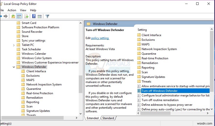 Cách sửa lỗi Windows Defender  Ứng dụng này bị tắt bởi chính sách nhóm 