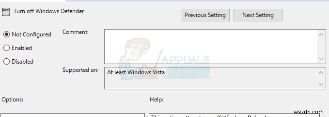 Cách sửa lỗi Windows Defender  Ứng dụng này bị tắt bởi chính sách nhóm 