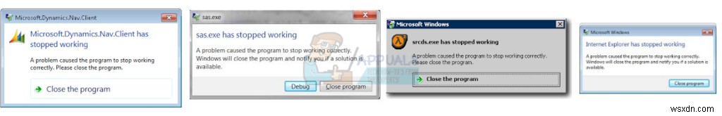 Cách khắc phục lỗi  A problem caused the program to stop working correctly  trên Windows