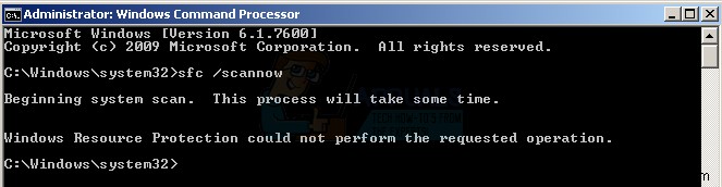 Khắc phục lỗi Windows Resource Protection Cannot Perform the Requested Operation khi chạy SFC