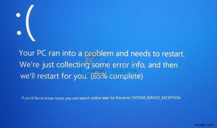 SỬA LỖI: SYSTEM_SERVICE_EXCEPTION