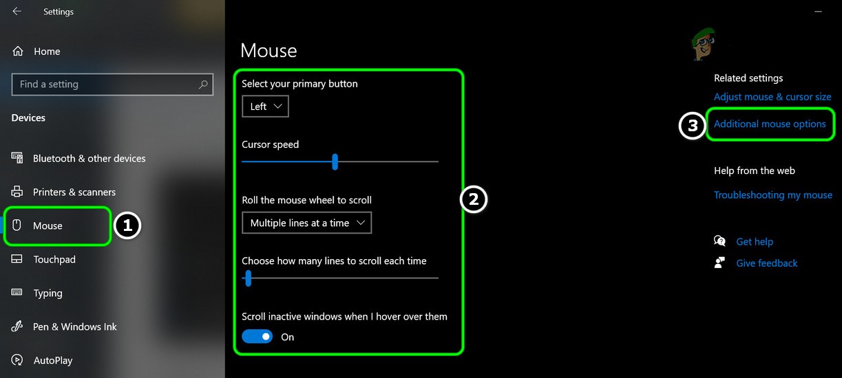 KHẮC PHỤC: Cài Đặt Chuột Tự Động Reset Trên Windows 10