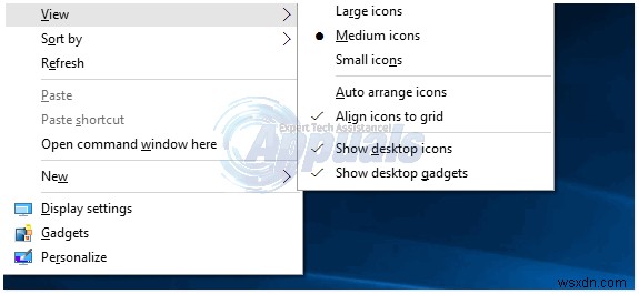 Thêm Gadget và Widget màn hìnhdesktop vào Windows 10