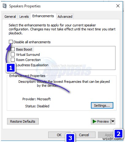 KHẮC PHỤC: Tiếng rít/buzzing loa trên Windows 10