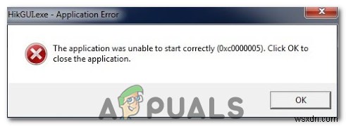 Cách khắc phục Lỗi ứng dụng 0xc0000005