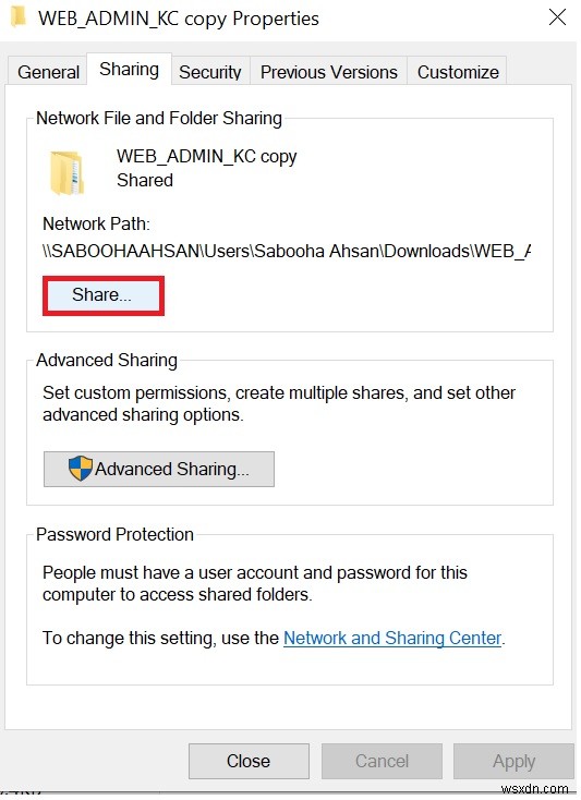 Chia sẻ thư mục giữa Windows 7/8 và Windows 10 (Bước بخطوة)