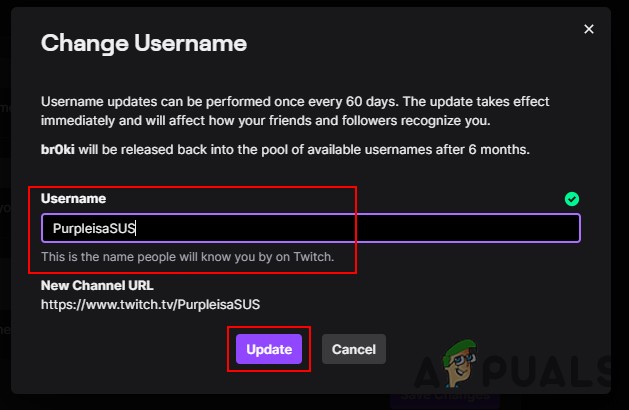 Các bước đổi tên và tên người dùng trên Twitch dễ dàng