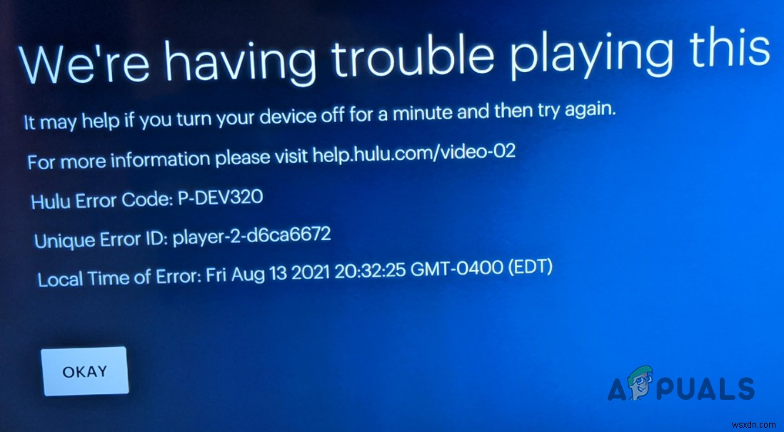 Mã Lỗi Hulu P-DEV320? Thử Các Phương Pháp Này