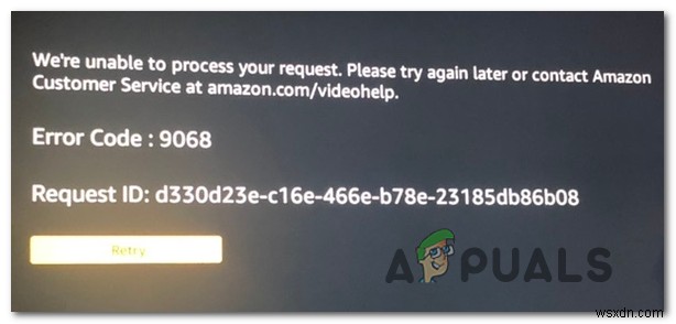 Cách khắc phục mã lỗi Amazon Prime Video 9068