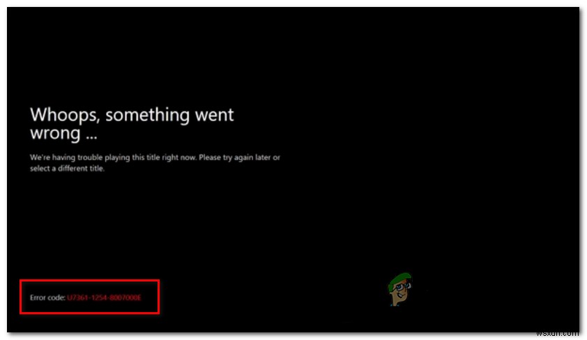 Cách sửa lỗi Netflix U7361-1254-8007000E