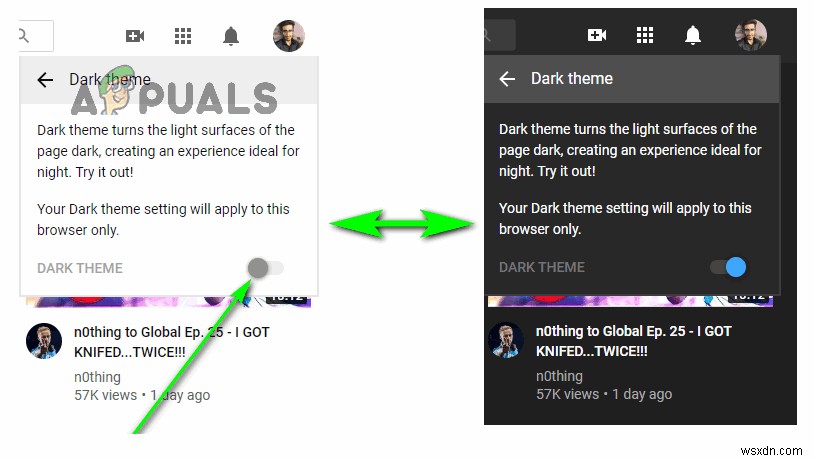 Cách chuyển YouTube sang chế độ Dark Mode