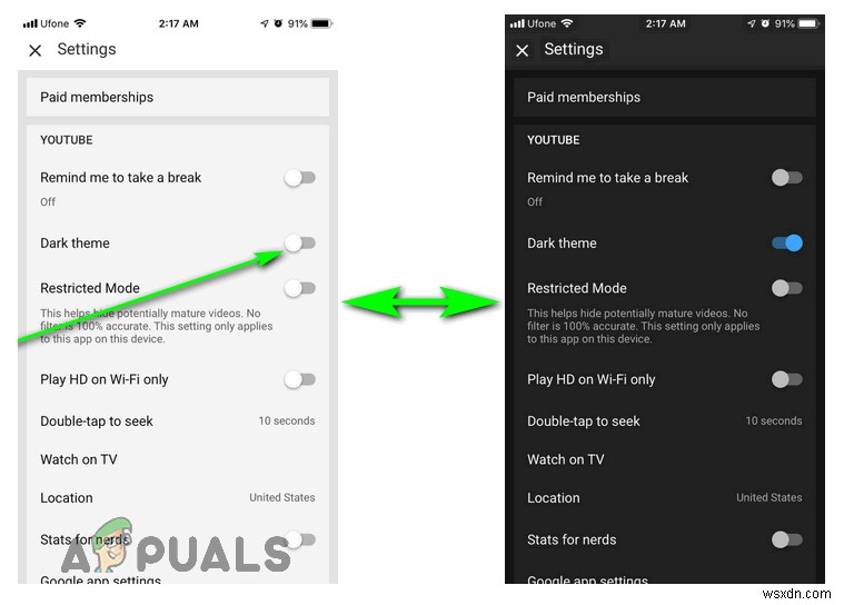 Cách chuyển YouTube sang chế độ Dark Mode