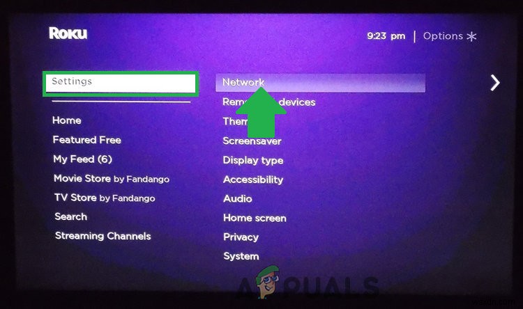 Khắc phục: Mã lỗi 009 Roku không thể kết nối Internet